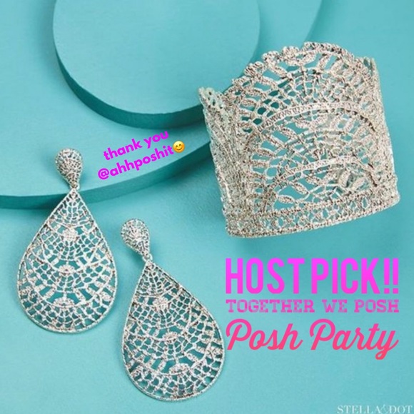 Stella & Dot Jewelry - Stella & Dot | Exquisite Retired Silver Thea Lace Cuff